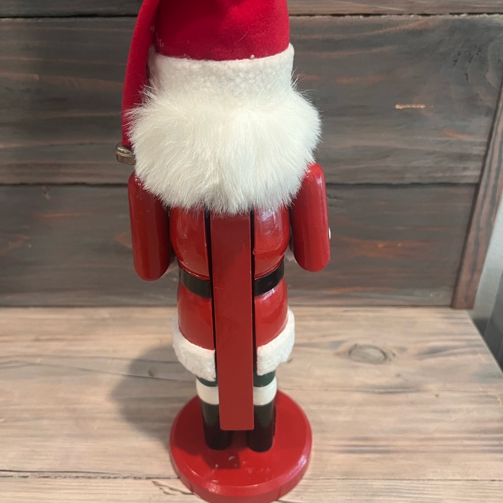 (SOLD) Festive Red Nutcracker with Drum and Tree - Picture 3 of 4